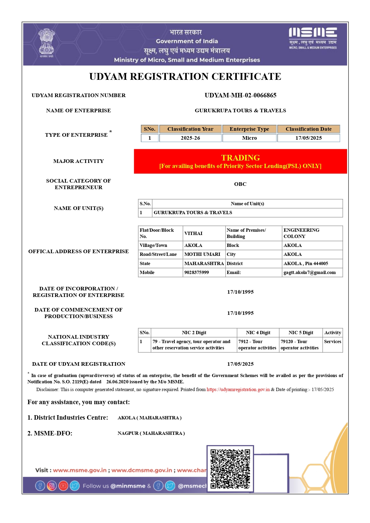 NEW UDYAM REGISTRATION MEENAKSHI MADAN DESHMUKH._page 0001